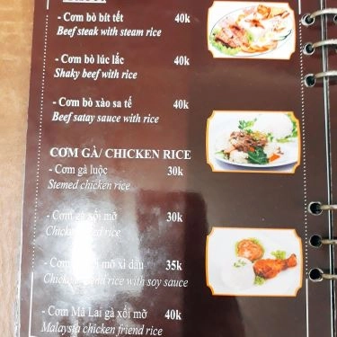 Thực đơn- Quán Ăn Dzung Quán - Ẩm Thực Kiểu Đức
