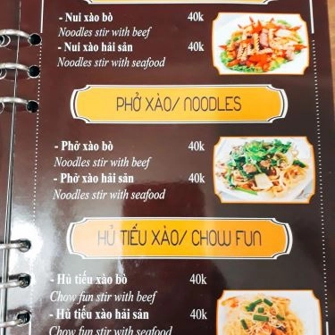 Thực đơn- Quán Ăn Dzung Quán - Ẩm Thực Kiểu Đức