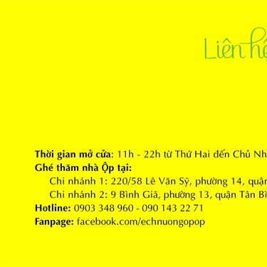 Thực đơn- Quán Ăn Ếch Nướng Ộp Ộp - Bình Giã
