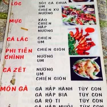 Thực đơn- Quán Ăn Ếch Ông Chạy