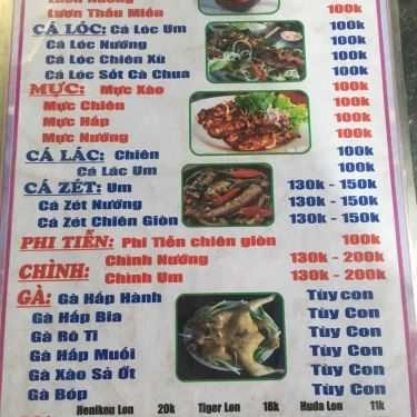 Thực đơn- Quán Ăn Ếch Ông Chạy
