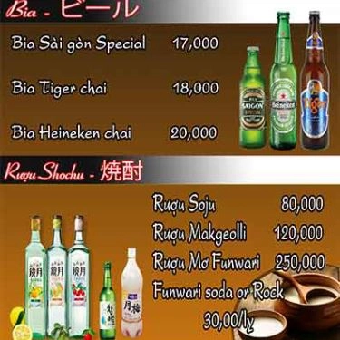 Thực đơn- Enza - Nhà Hàng Thịt Nướng