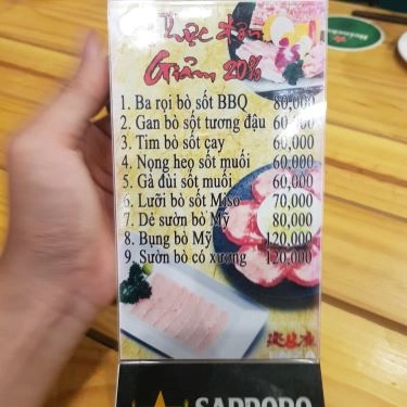 Thực đơn- Enza - Nhà Hàng Thịt Nướng