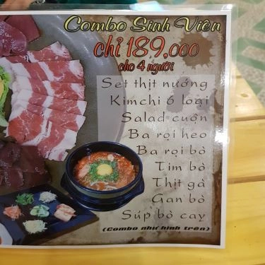 Thực đơn- Enza - Nhà Hàng Thịt Nướng