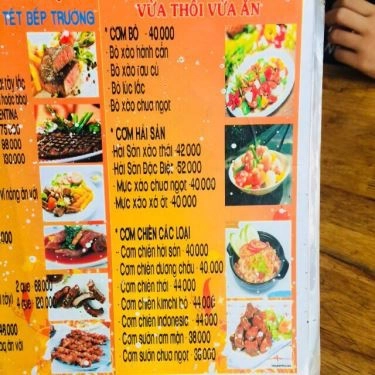 Thực đơn- Quán Ăn Family - Pizza, Cơm & Sinh Tố