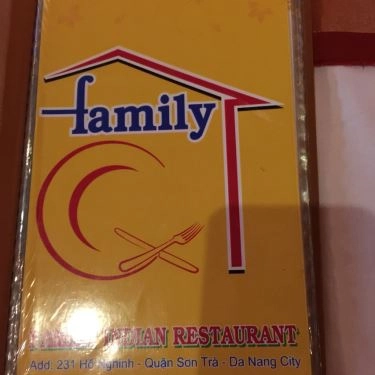 Thực đơn- Nhà Hàng Family Indian Restaurant