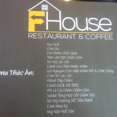 Tổng hợp- Nhà Hàng FHouse Restaurant & Coffee