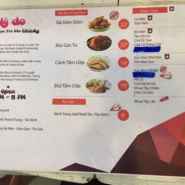 Thực đơn- Quán Ăn Five Star Vietnam - Võ Thành Trang