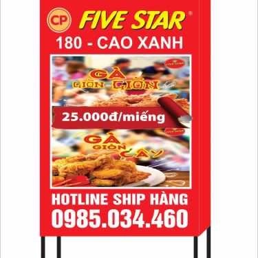Thực đơn- Five Star Vietnam - Cao Xanh