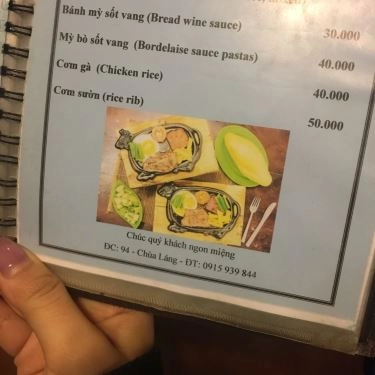 Thực đơn- Quán Ăn Five Star Vietnam - Chùa Láng