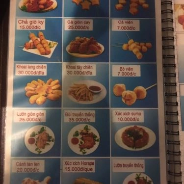Thực đơn- Quán Ăn Five Star Vietnam - Chùa Láng