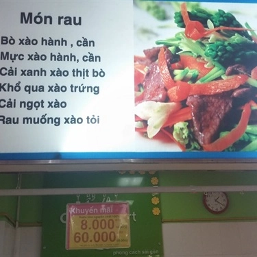 Thực đơn- Quán Ăn Food Court - Coopmart Nha Trang