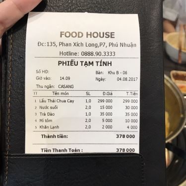 Tổng hợp- Nhà Hàng Food House - Phan Xích Long