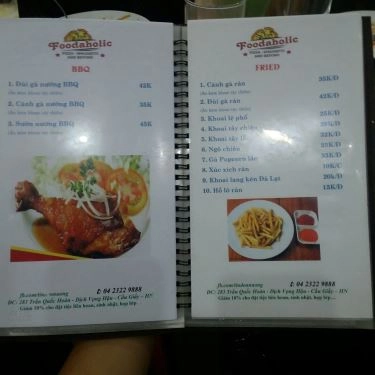 Thực đơn- Quán Ăn Thịnh Phát - Lẩu & Nướng