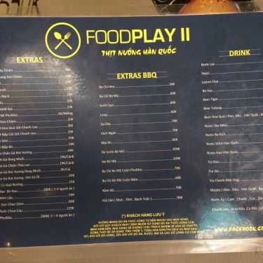 Thực đơn- Foodplay BBQ - Nguyễn Văn Cừ