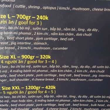 Thực đơn- Foodplay BBQ - Nguyễn Văn Cừ