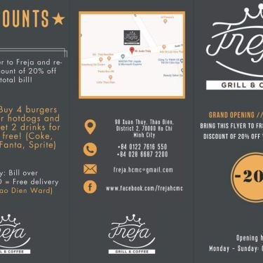 Thực đơn- Quán Ăn Freja - Grill & Coffee