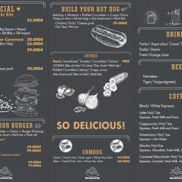 Thực đơn- Quán Ăn Freja - Grill & Coffee