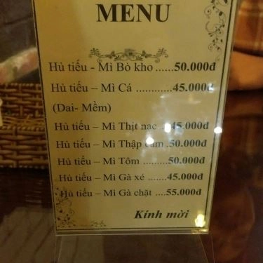 Thực đơn- Quán Ăn Tiệm Ăn Fresco - Cháo Ếch Singapore & Hủ Tiếu Cá
