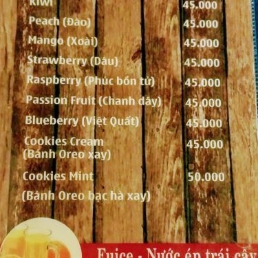 Thực đơn- Quán Ăn Tiệm Ăn Fresco - Cháo Ếch Singapore & Hủ Tiếu Cá