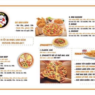 Thực đơn- Quán Ăn Fresh Pizza - Linh Đàm