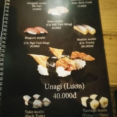 Thực đơn- Nhà Hàng Fresh Sushi - Nguyễn Cư Trinh