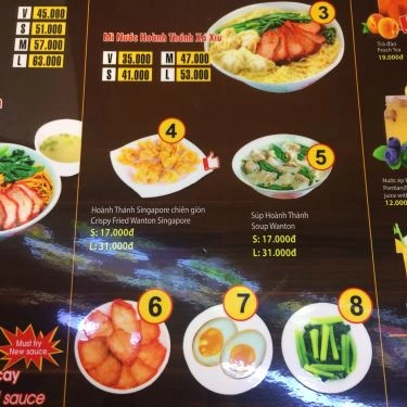 Thực đơn- Quán Ăn Friends By Pontian - Mì Singapore - Lotte Mart Gò Vấp