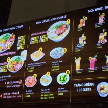 Thực đơn- Quán Ăn Friends By Pontian - Mì Singapore - Lotte Mart Gò Vấp