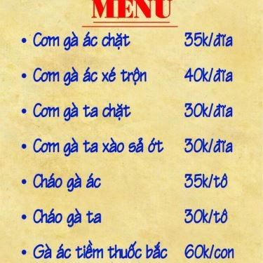 Tổng hợp- Quán Ăn Gà Ác Ngũ Trảo
