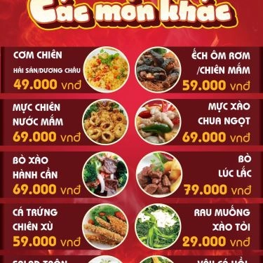 Thực đơn- Quán Ăn Gà Bay - Gà Nướng & BBQ