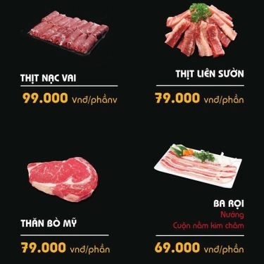 Thực đơn- Quán Ăn Gà Bay - Gà Nướng & BBQ