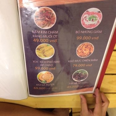 Thực đơn- Quán Ăn Gà Bay - Gà Nướng & BBQ