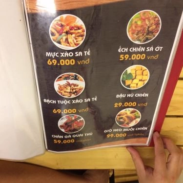 Thực đơn- Quán Ăn Gà Bay - Gà Nướng & BBQ
