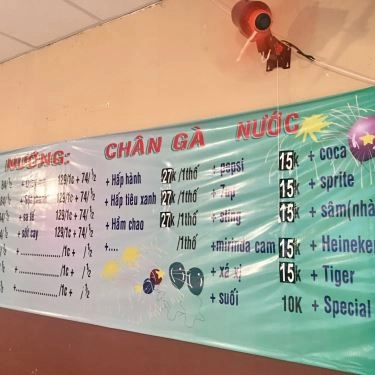 Thực đơn- Quán Ăn Gà Khuyết - Gà Nướng Ngũ Vị - Trường Chinh