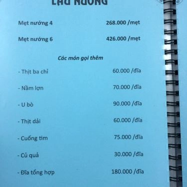 Thực đơn- Nhà Hàng Đòng Đòng - Ẩm Thực Việt