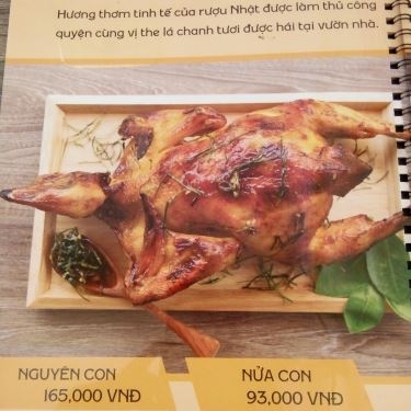 Thực đơn- Quán Ăn Gà Nướng Ò Ó O - 82 Tô Vĩnh Diện