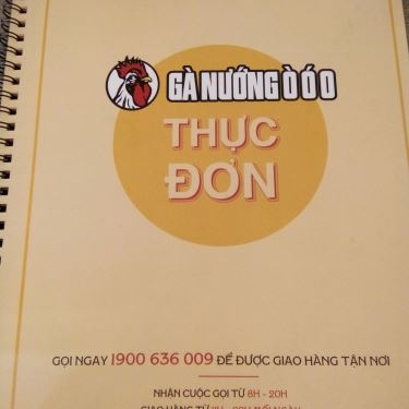 Thực đơn- Quán Ăn Gà Nướng Ò Ó O - 82 Tô Vĩnh Diện