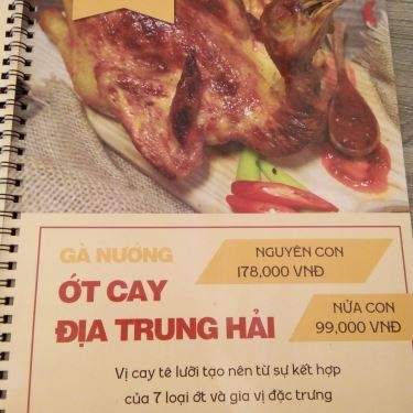 Thực đơn- Quán Ăn Gà Nướng Ò Ó O - 82 Tô Vĩnh Diện