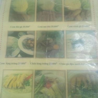 Thực đơn- Quán Ăn Gà Ta Ánh Tuyết