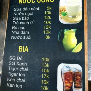 Thực đơn- Quán Ăn Gà Ta Tường Vy - Phan Huy Ích