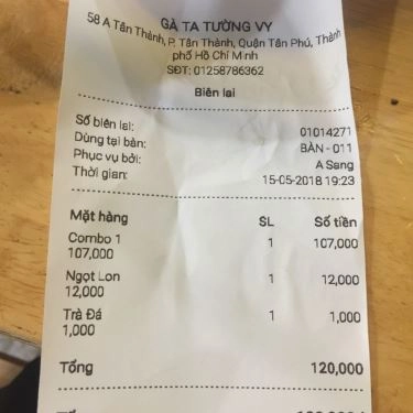 Tổng hợp- Quán Ăn Gà Ta Tường Vy - Tân Thành