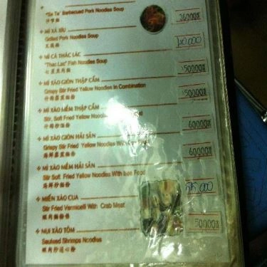 Thực đơn- Quán Ăn Gà Tiềm Vinh Hòa