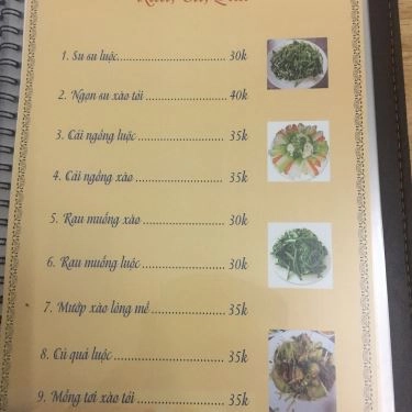 Thực đơn- Quán Ăn Gà Tươi Mạnh Hoạch - 80 Hoàng Văn Thái