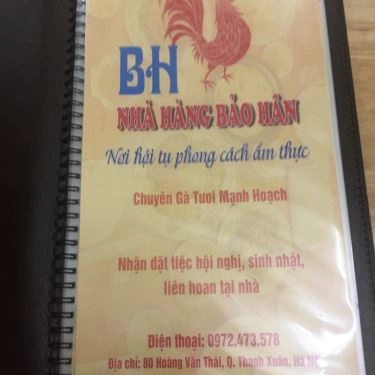 Thực đơn- Quán Ăn Gà Tươi Mạnh Hoạch - 80 Hoàng Văn Thái