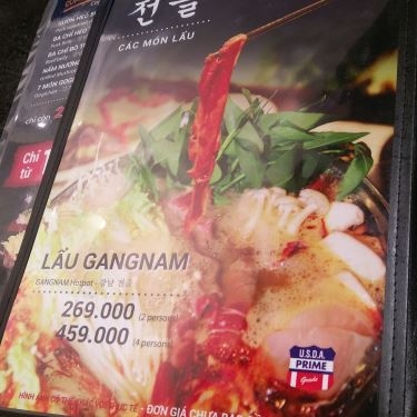 Thực đơn- Nhà Hàng Gangnam Bulgogi - Aeon Mall Bình Tân