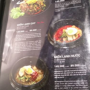 Thực đơn- Nhà Hàng Gangnam Bulgogi - Aeon Mall Bình Tân