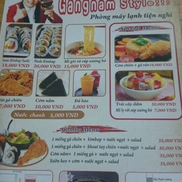 Thực đơn- Quán Ăn Korean Restaurant – Ẩm Thực Hàn Quốc