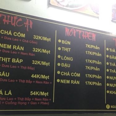 Thực đơn- Quán Ăn Gấu's - Bún Đậu Mắm Tôm