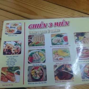 Thực đơn- Quán Ăn Ghiền 3 Miền - Nguyễn Văn Lộc