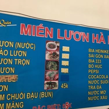Thực đơn- Quán Ăn Miến Lươn Gia Bảo